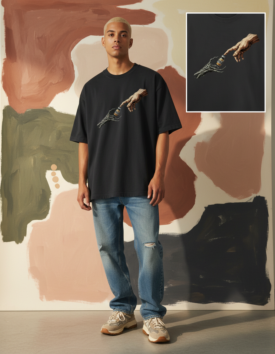 Awakened Strength "Divine Dose" Unisex Oversized Classic T-Shirt