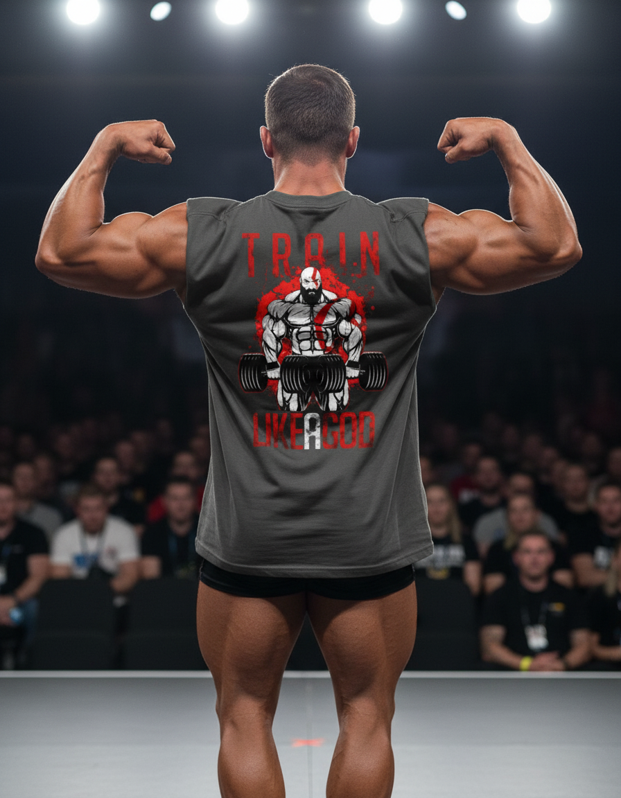 Train Like a God – Oversized Unisex Graphic T-shirt